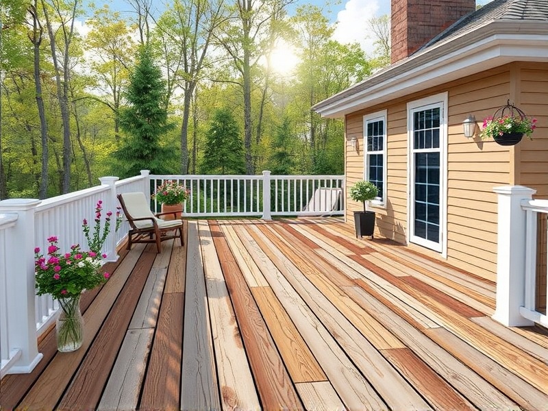 artwork with composite decking