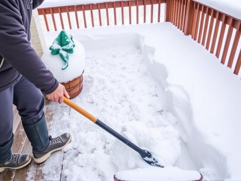 Avoiding Damage While Shoveling Snow from Composite Decking