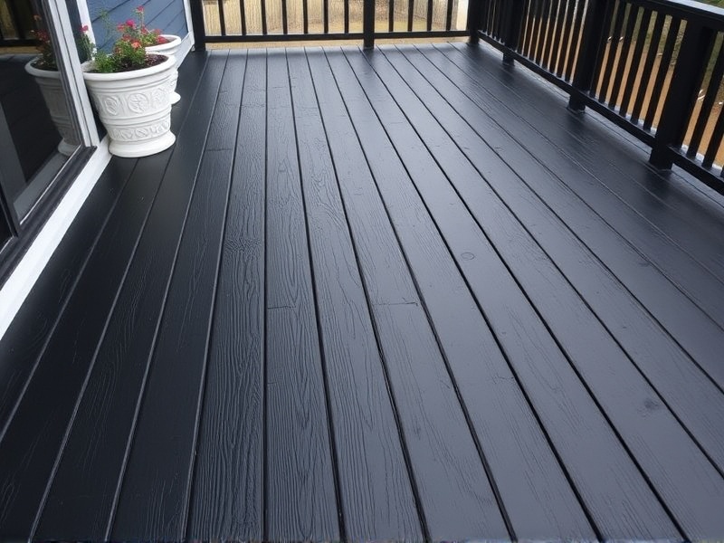 black paint deck