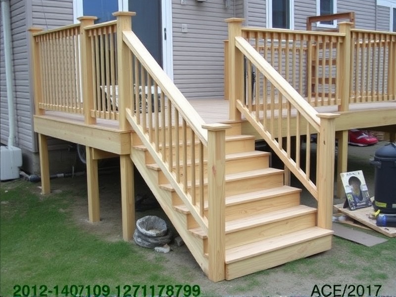 building stairs on deck