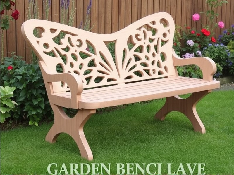 butterfly wpc garden bench
