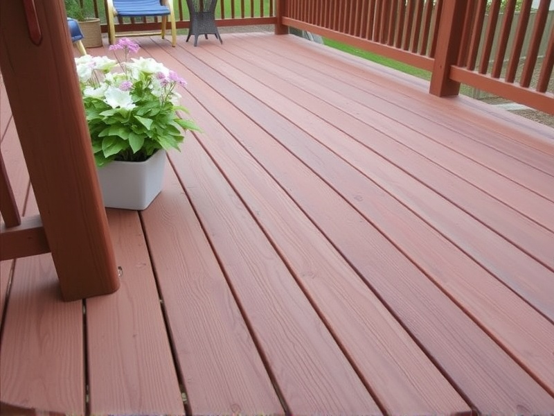 can composite decking touch the ground