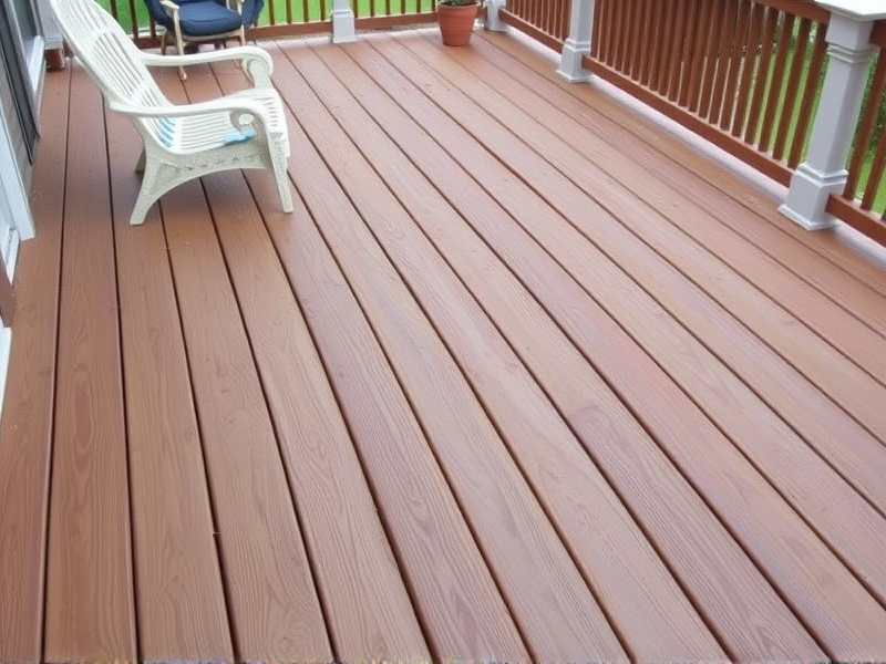 can you clean composite decking with bleach
