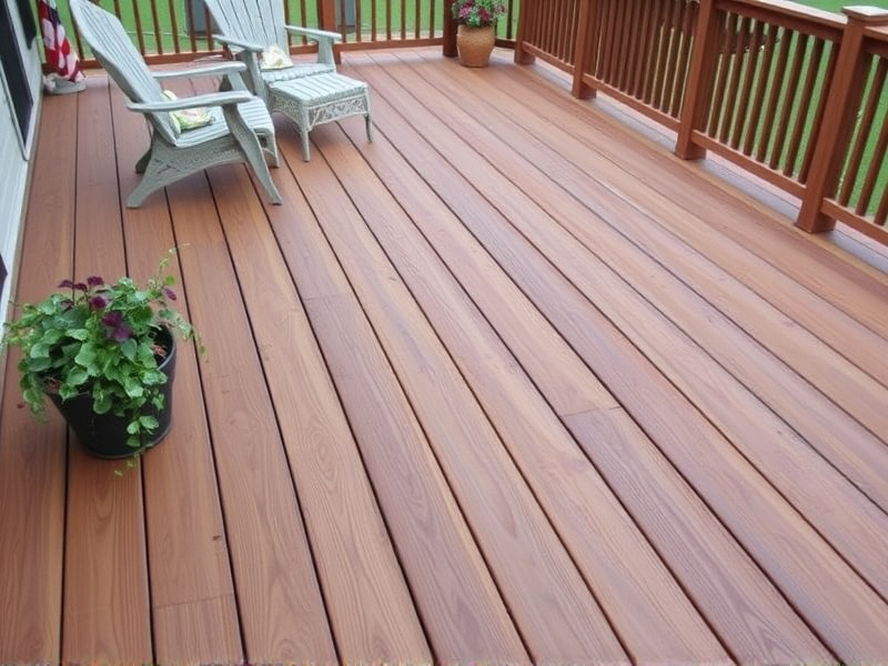 can you stain composite decking