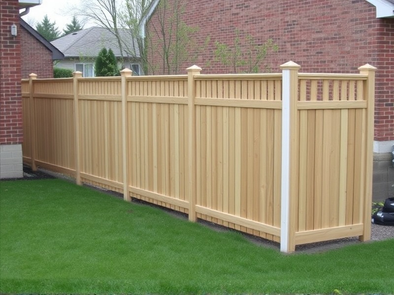 composite 8 ft high fencing