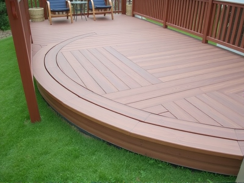 composite decking bend