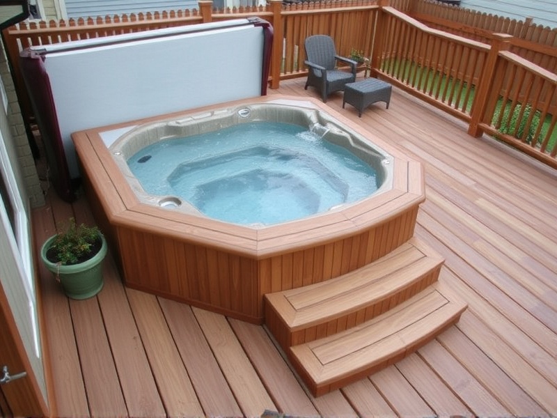 composite decking for hot tub