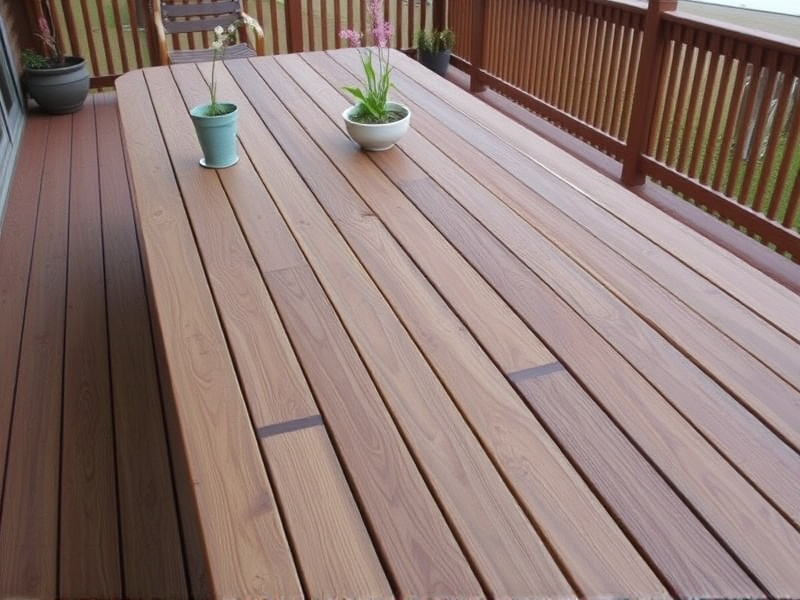composite decking for table top