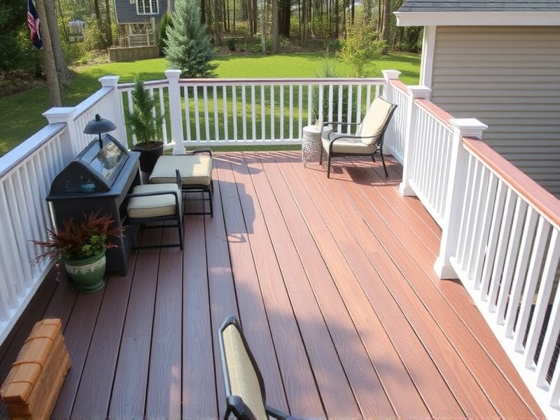 composite decking full sun