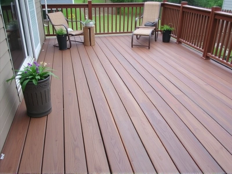 composite decking on center