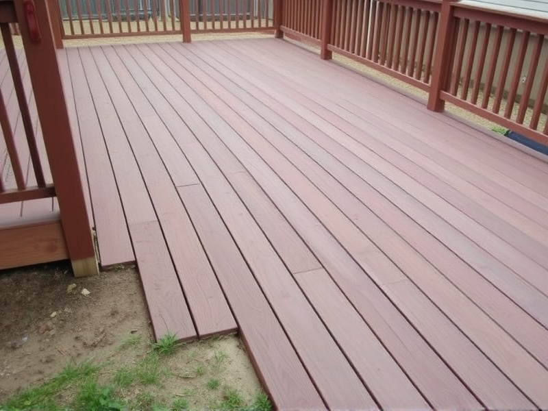 composite decking on uneven ground
