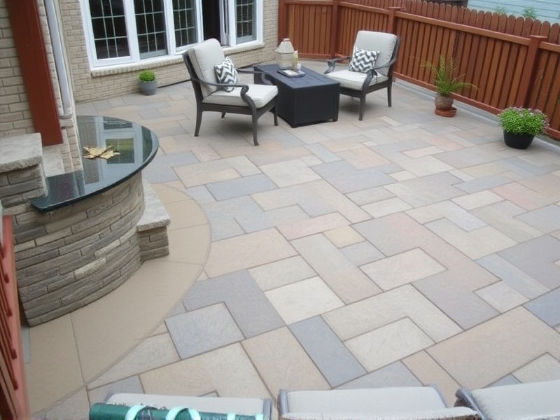 composite decking or stone