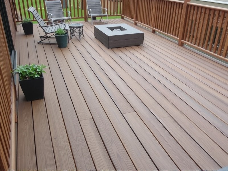 composite decking price per sqm