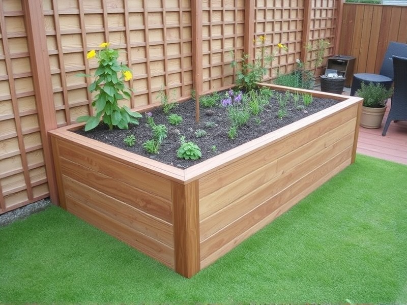 composite decking raised bed