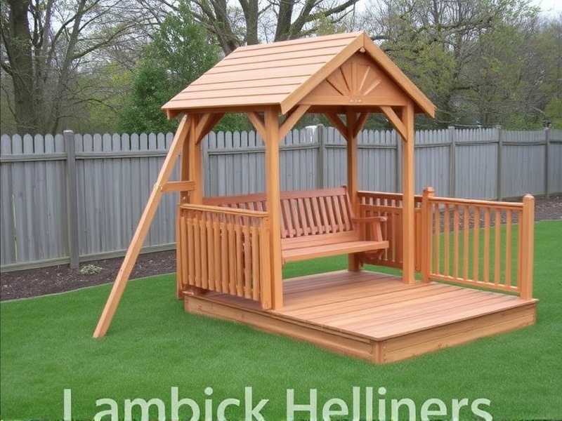 composite decking swing set