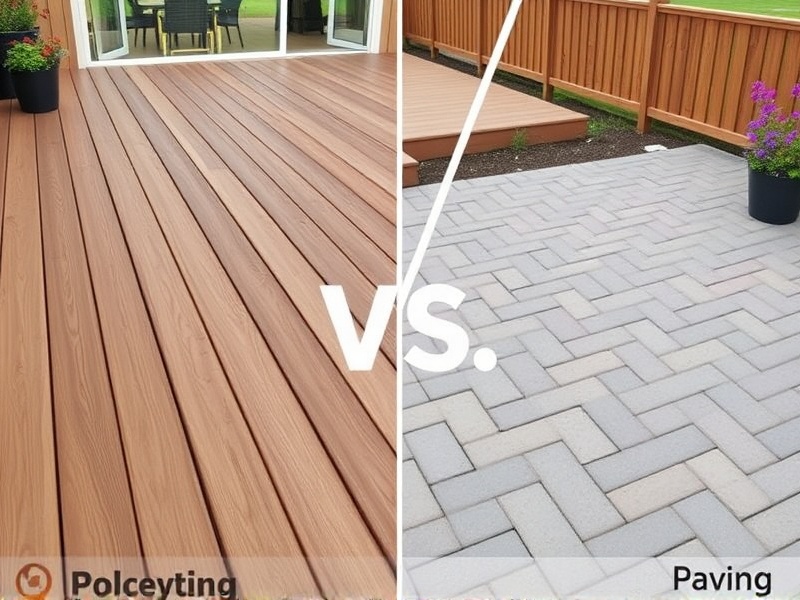 Composite Decking vs Paving: Which is Right for Your Outdoor Project?
