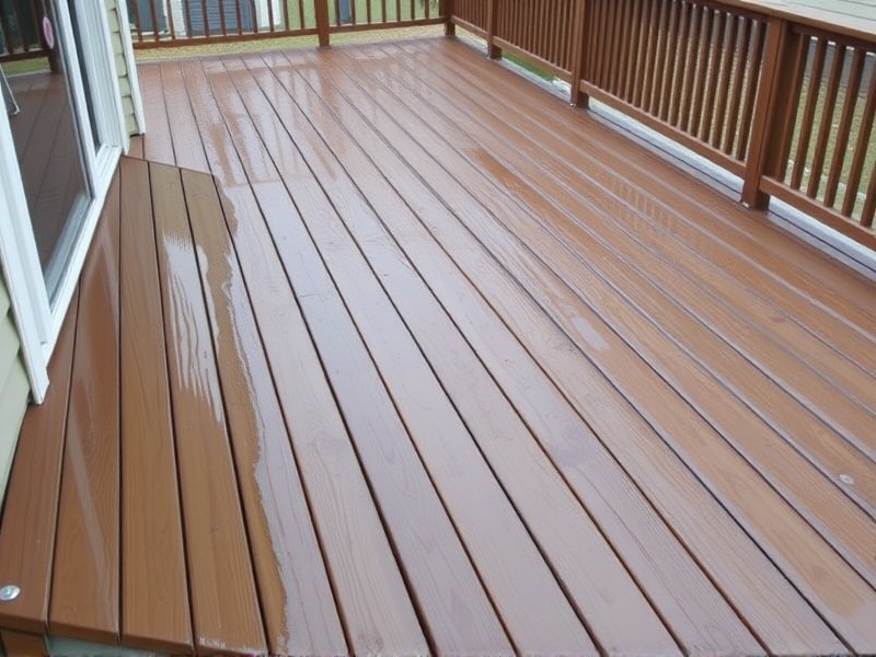 composite decking wash