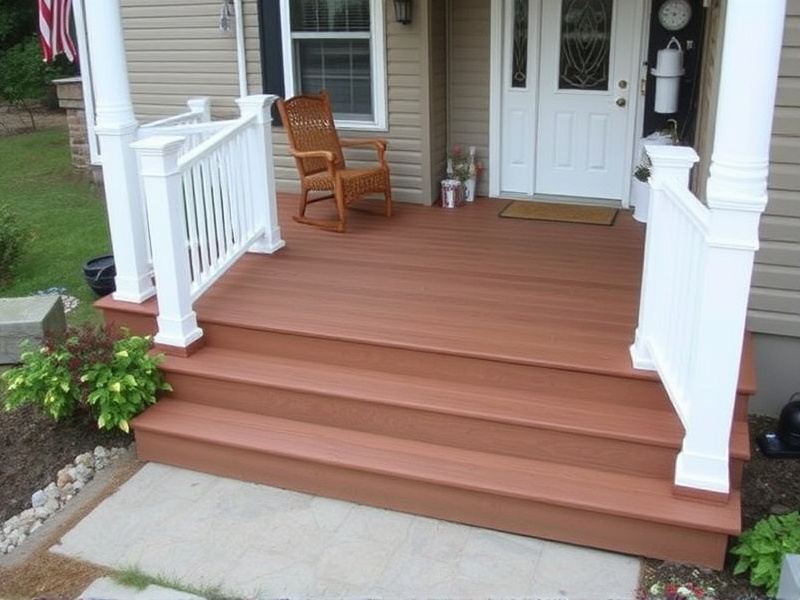 composite front porch decking