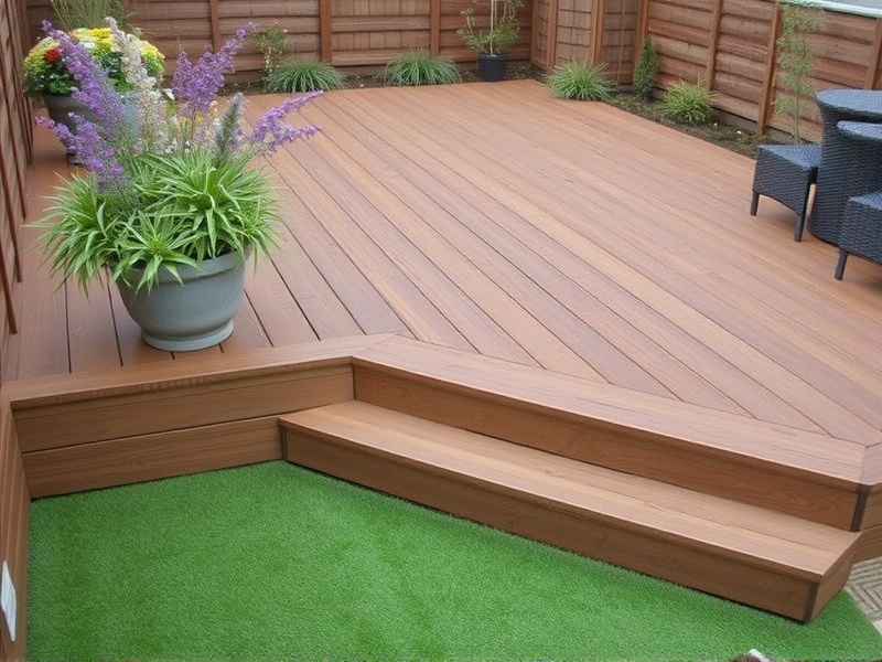 composite garden decking board