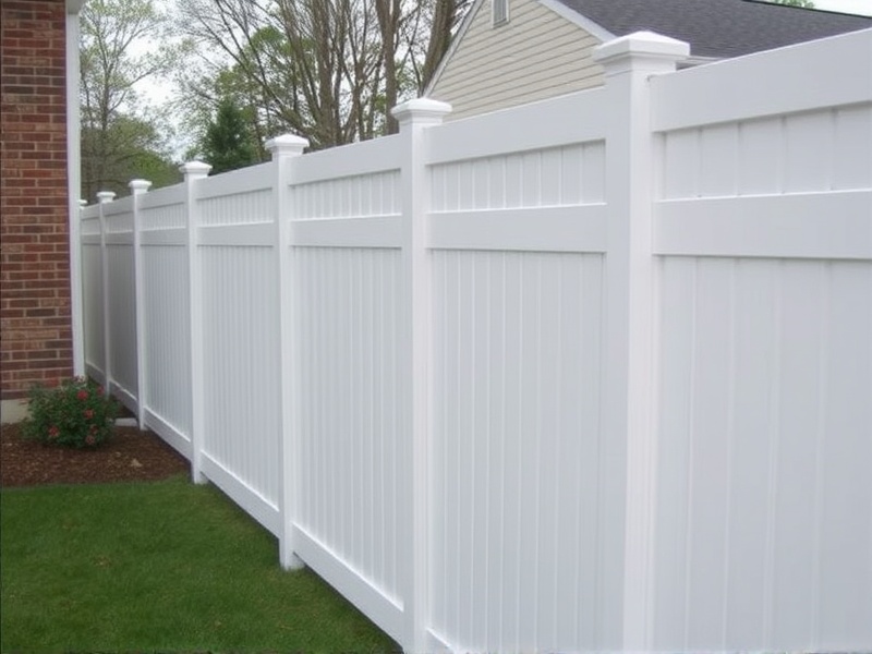 composite interior covered vinyl fencing