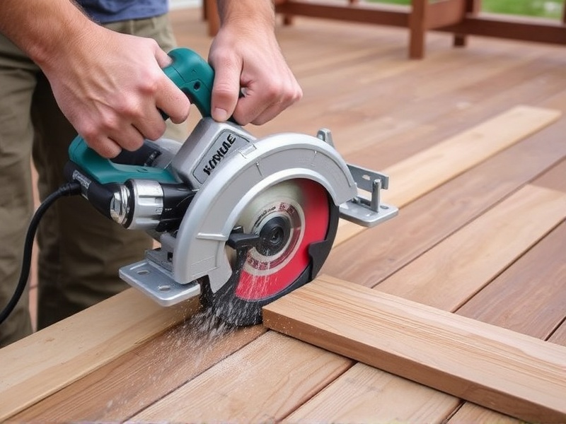 cutting composite decking with circular saw