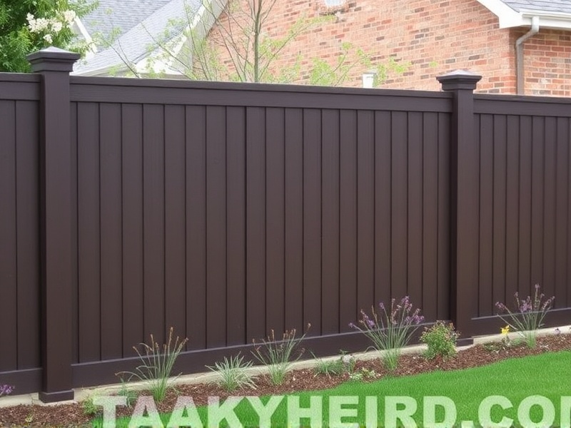 Dark Brown Composite Fencing: A Blend of Style and Functionality