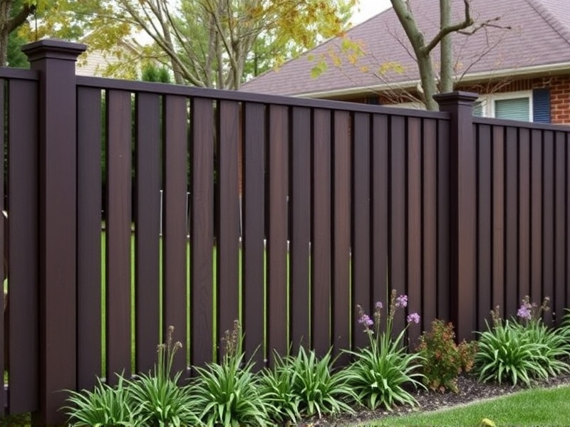 Dark Brown Fence: A Timeless Addition to Any Landscape