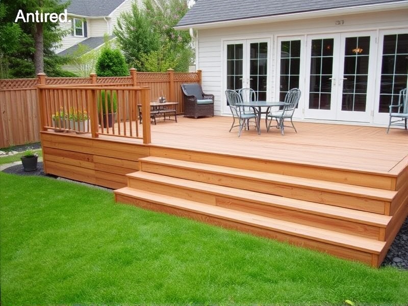 decking on lawn
