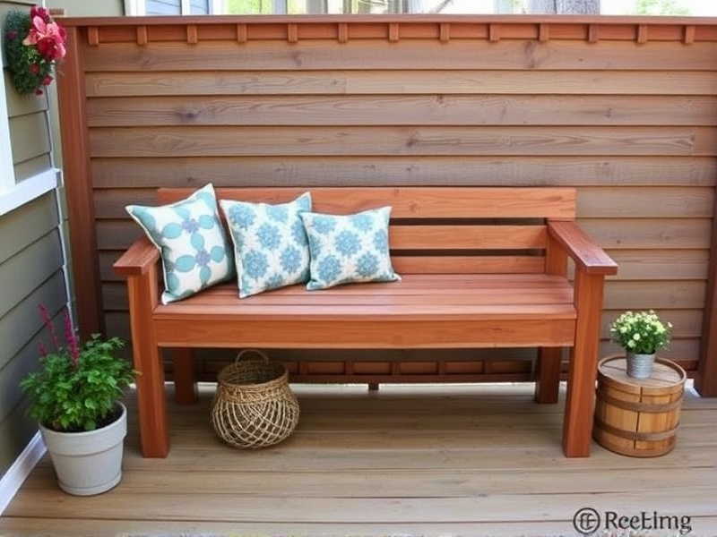 Design Ideas for a Cozy Wood Deck Bench