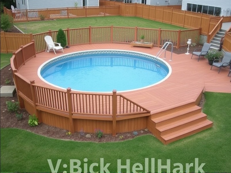 Design Ideas for Composite Decking Around Above Ground Pools