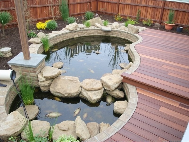Designing with Composite and PVC Decking Around Your Pond