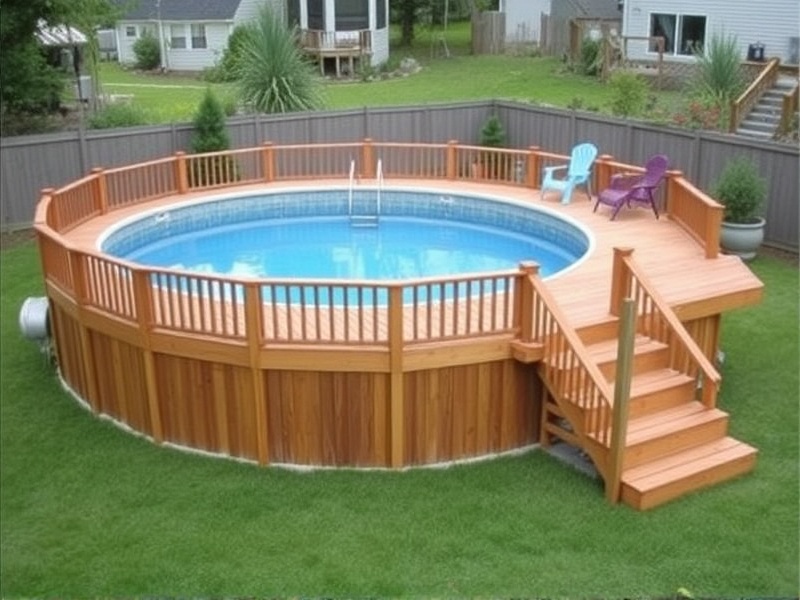 diy above ground pool deck ideas on a budget