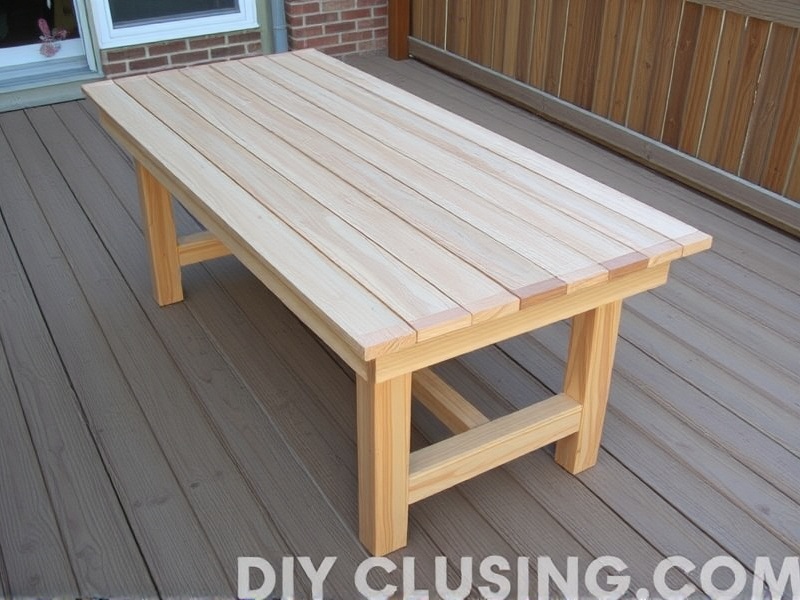 diy composite decking table