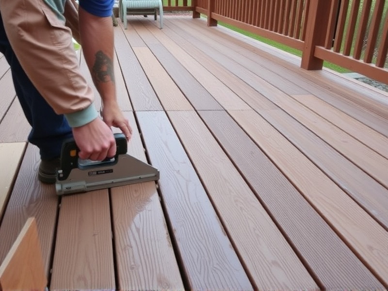 seal composite decking after a cutting