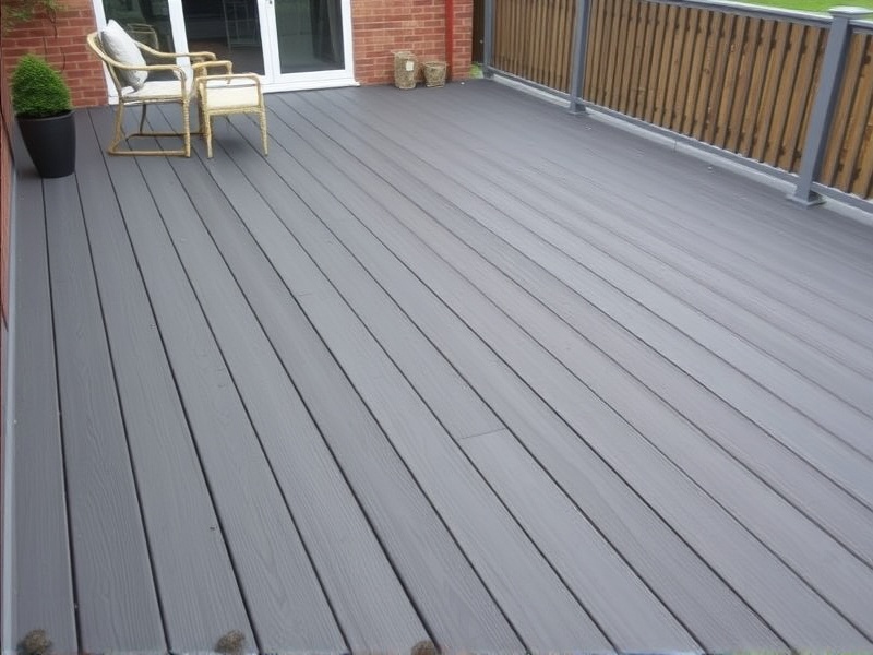 slate grey composite decking