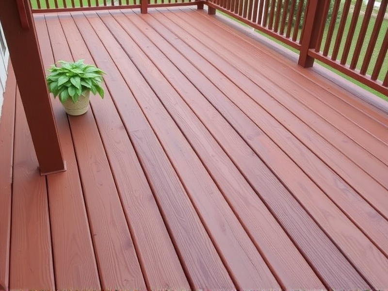 solid color oil decking stain on composite