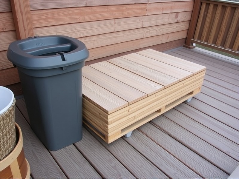 storing composite decking