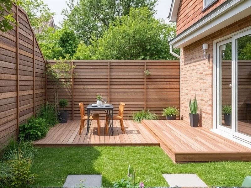 Sustainable Backyard Makeover with WPC Dielen 20 cm Breit