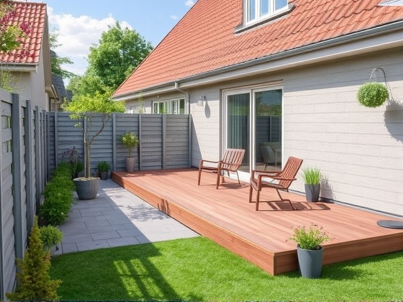 terrasse mit wpc dielen