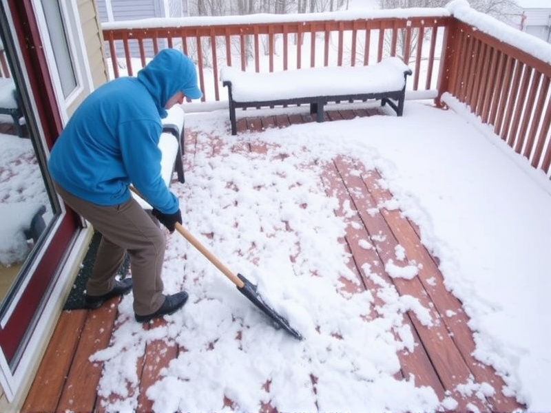 The Do's and Don'ts of Shoveling Snow Off Composite Decking