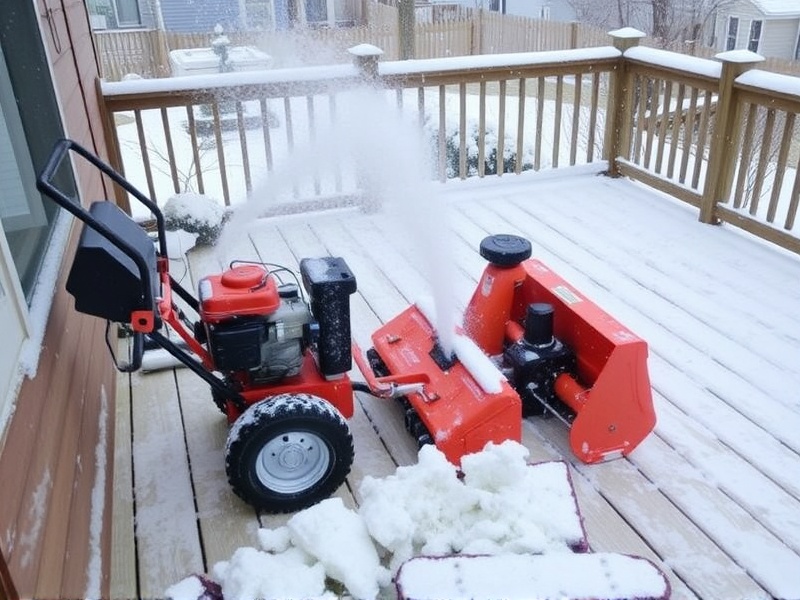 The Impact of Snowblowers on Composite Decking