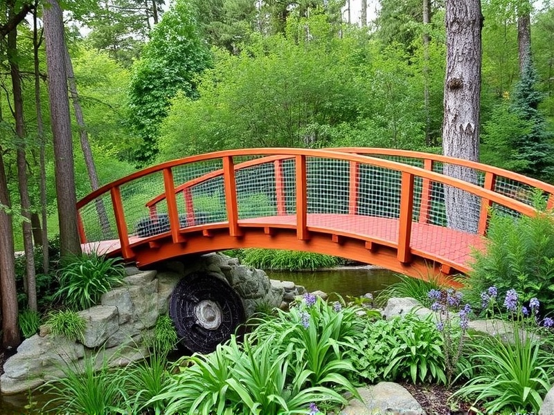 The Trex Garden Bridge: A Blend of Nature and Technology