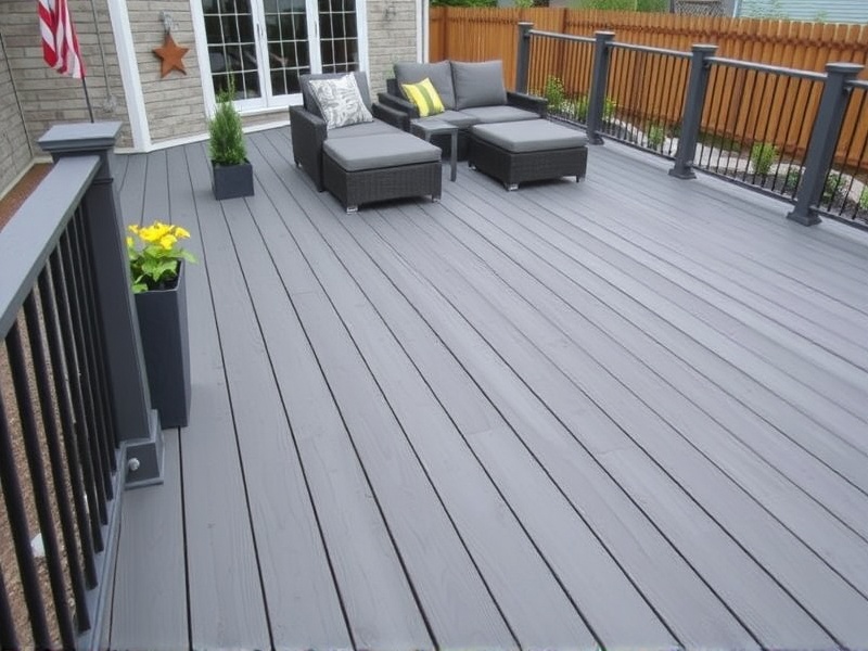 The Versatility of Composite Gray Decking in Modern Landscaping