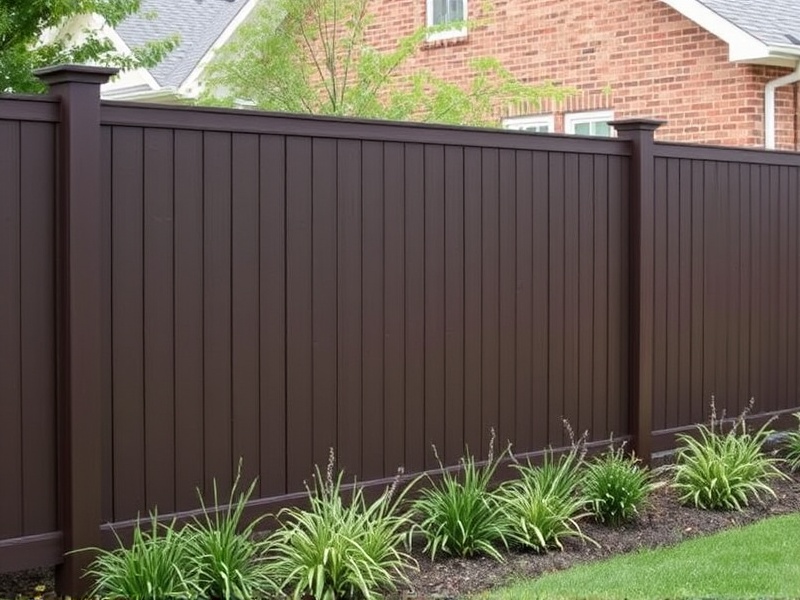 The Versatility of Dark Brown Composite Fencing in Landscaping
