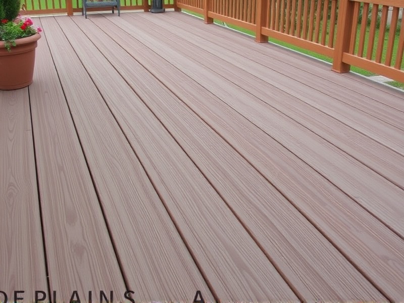 thin composite decking material