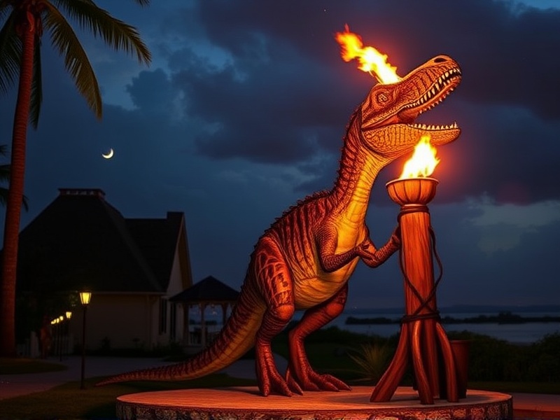 tiki torch trex