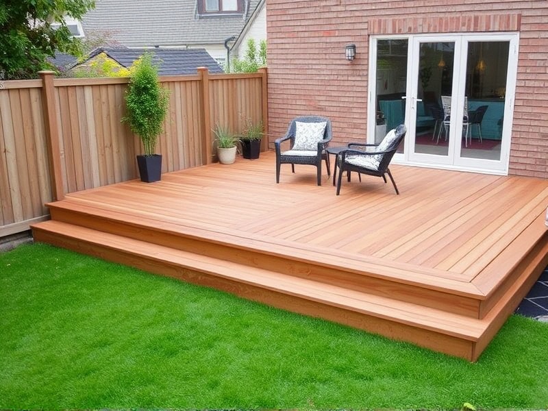 Transform Your Backyard with an Instant Deck on Grass