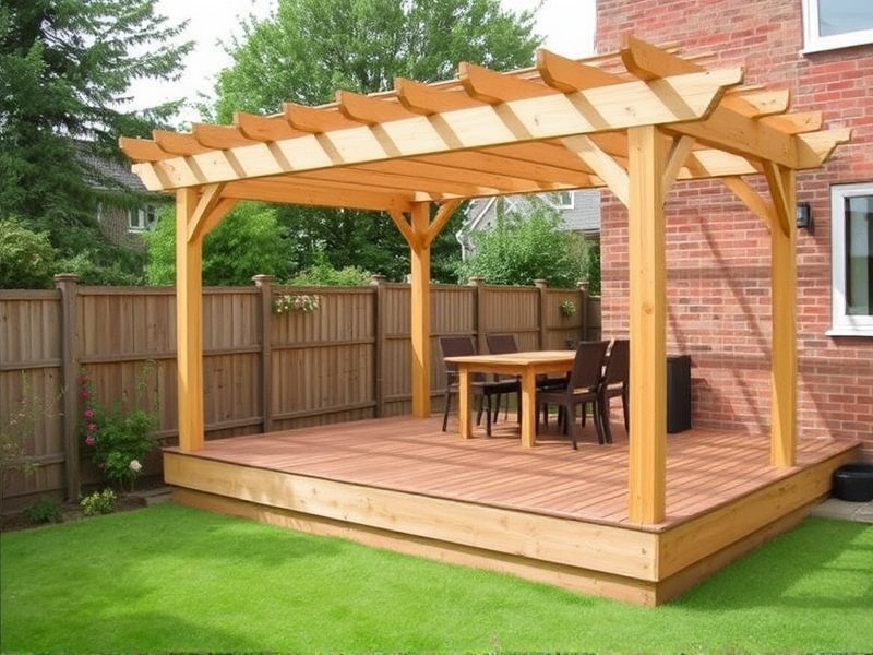 Transform Your Garden with a Wooden Pergola and Decking