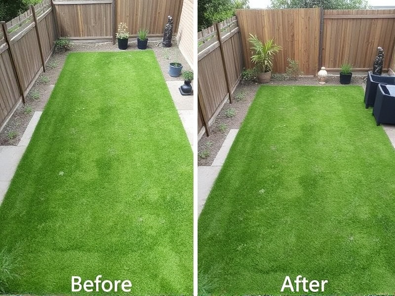 Transforming Your Lawn with Outdoor Grass Tiles: Before and After