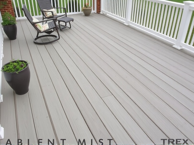 TREX Composite Decking: Island Mist - A Blend of Style and Durability
